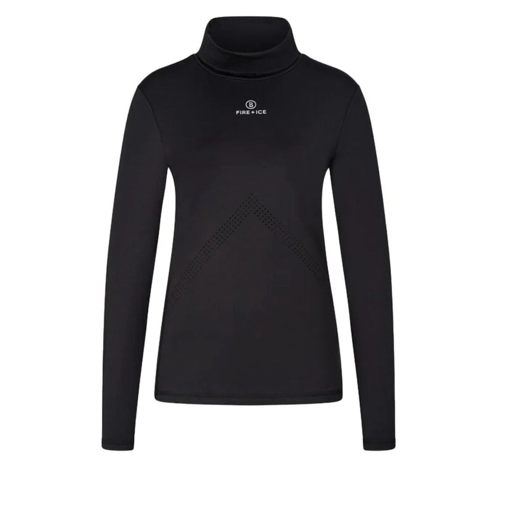 BOGNER‎ FIRE + ICE Women's Regan Turtle Neck Top- Black- XXLarge-NEW TagsXXL